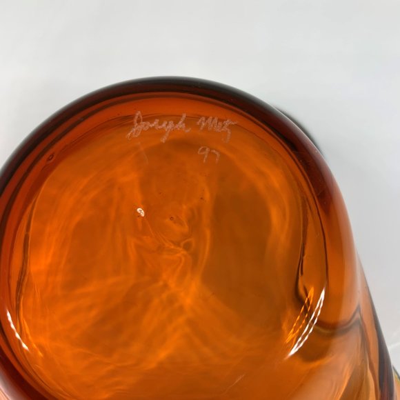 1997 Signed Joseph Metz Small Orange Bowl - Picture 3 of 3